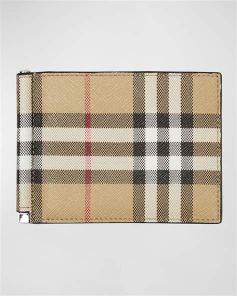 gold burberry money clip|burberry wallet for men's.